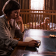 Maggie (Lauren Cohan) ignores a baby.